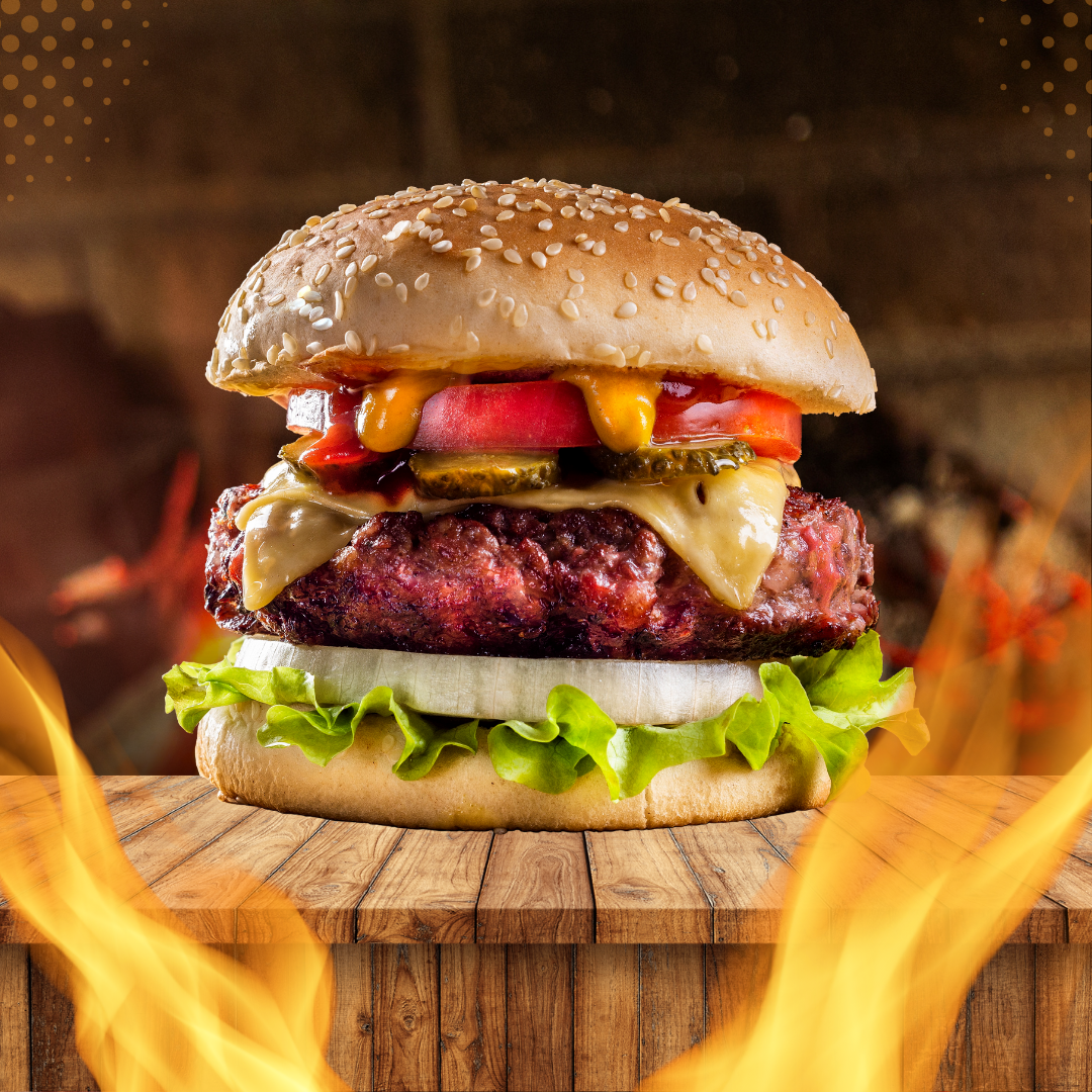 X- Arretado descerição do hamburger